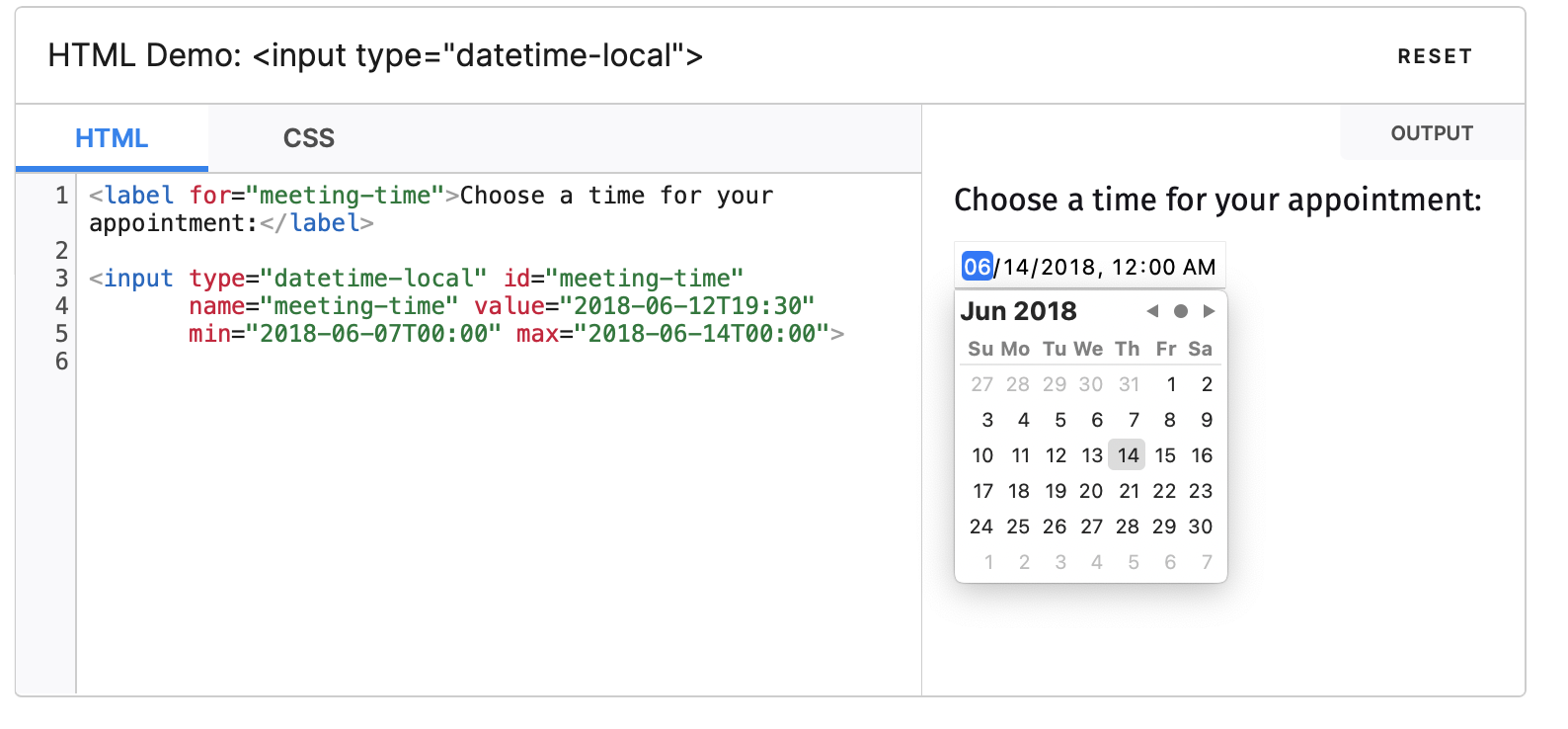 Date picker in Safari